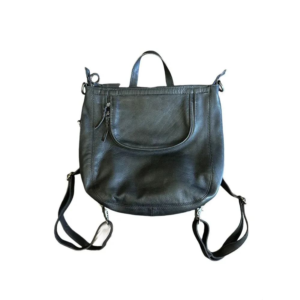 R.P.S. Rock Paper Scissors Sloane Convertible Backpack Black